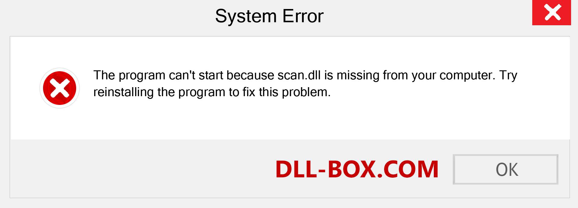  scan.dll file is missing?. Download for Windows 7, 8, 10 - Fix  scan dll Missing Error on Windows, photos, images